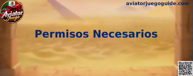 Permisos necesarios para aplicaciones
