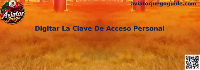 Proceso de Digitar La Clave De Acceso Personal en Aviator Juego